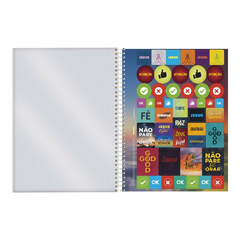 CADERNO ESPIRAL 160F 10 MATERIAS PALAVRAS DA VIDA - FORONI