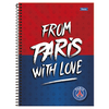 CADERNO ESPIRAL 10X1 160F PARIS SAINT-GERMAIN - FORONI - loja online