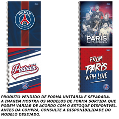 CADERNO ESPIRAL 10X1 160F PARIS SAINT-GERMAIN - FORONI