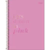 CADERNO 1X1 LOVE PINK 80 FOLHAS - TILIBRA - Mei-Mei Papelaria - Sempre Presente com Você