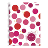 CADERNO ESPIRAL 192F 12 MATERIAS PINK POWER - FORONI - Mei-Mei Papelaria - Sempre Presente com Você
