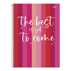 CADERNO ESPIRAL 192F 12 MATERIAS PINK POWER - FORONI na internet