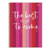 CADERNO ESPIRAL 192F 12 MATERIAS PINK POWER - FORONI na internet