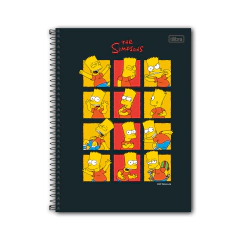 CADERNO ESPIRAL UNIV 1 MATERIA SIMPSONS 80F - TILIBRA - Mei-Mei Papelaria - Sempre Presente com Você