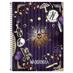 CADERNO ESPIRAL UNIV 1 MATERIA WANDINHA 80 FOLHAS - TILIBRA - Mei-Mei Papelaria - Sempre Presente com Você