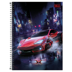 CADERNO ESPIRAL 1X1 80F X-RACING - TILIBRA - Mei-Mei Papelaria - Sempre Presente com Você