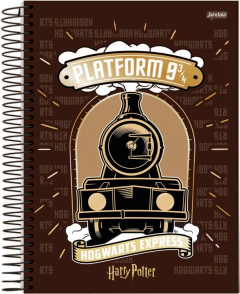 CADERNO ESPIRAL 1/4 96F HARRY POTTER - JANDAIA - Mei-Mei Papelaria - Sempre Presente com Você