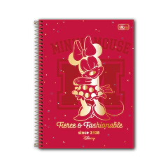 CADERNO ESPIRAL UNIV 10 MATERIAS MINNIE CORE 160F - TILIBRA na internet