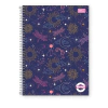 CADERNO COLLEGE ESPIRAL 1 MATERIA PEPPER FEMININO - TILIBRA - Mei-Mei Papelaria - Sempre Presente com Você