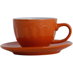 CONJUNTO 6 XICARAS DE CAFE MARY COLORIDAS CERAMICA COM PIRES - BON GOURMET
