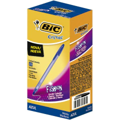 CANETA BIC FASHION SOFT 1.2 AZUL 25UN