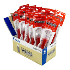 REFIL PINCEL MARCADOR QUADRO BRANCO VERMELHO WBS VBM 12UN