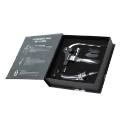 CAIXA CONJUNTO 4PC ACESSORIOS VINHO - BON GOURMET