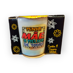 CANECA CERAMICA DIA DAS MAES 120ML SORTIDA - UNIKA - Mei-Mei Papelaria - Sempre Presente com Você