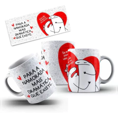 CANECA CERAMICA FLORK DRAMATICA 325ML - MARK PRESENTES na internet
