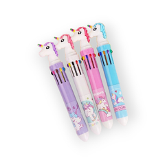 CANETA ESFEROGRAFICA UNICORNIO 10 CORES - POLIBRINQ na internet