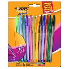 CANETA FASHION 12 CORES - BIC