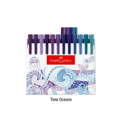 CANETA HIDROGRAFICA FINE PEN 0.4 48 CORES - FABER CASTELL - Mei-Mei Papelaria - Sempre Presente com Você