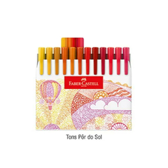 CANETA HIDROGRAFICA FINE PEN 0.4 48 CORES - FABER CASTELL na internet
