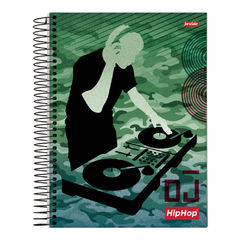 CADERNO UNIVERSITARIO HIP HOP 10X1 200F SORTIDO - JANDAIA - loja online