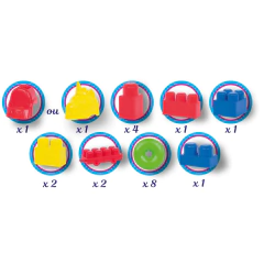 CARRINHO DE PUXAR C/ 20 PEÇAS DE MONTAR COTIBLOCK - COTIPLÁS - Mei-Mei Papelaria - Sempre Presente com Você