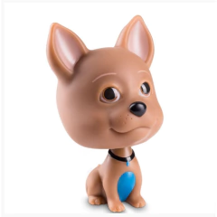 DR CANINO PET EM VINIL MARROM 12CM - ROMA - Mei-Mei Papelaria - Sempre Presente com Você