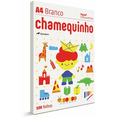 PAPEL SULFITE A4 BRANCO CHAMEQUINHO 100FLS KIT 5 UN - CHAMEX - comprar online