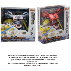 COLEÇÃO ROBOT WARRIORS ROBÔ X CARRO CORES SORTIDAS ZOOP TOYS