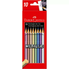 LAPIS 10 CORES METALICAS - FABER
