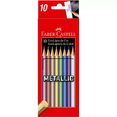 LAPIS 10 CORES METALICAS - FABER
