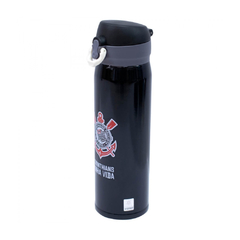GARRAFA TÉRMICA INOX SQUEEZE CORINTHIANS 420ML COM TRAVA - comprar online