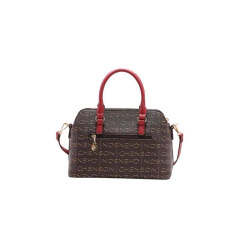 BOLSA FEMININA DE MÃO MONOGRAMA CRISTAL CAFÉ - CHENSON na internet