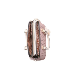 BOLSA FEMININA DE MÃO MONOGRAMA CRISTAL CAFÉ - CHENSON - Mei-Mei Papelaria - Sempre Presente com Você