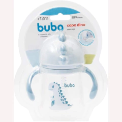 COPO DINO COM ALCA AZUL 240ML - BUBA - comprar online
