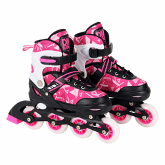 PATINS INLINE DM RADICAL 34-37 ROSA - DM TOYS