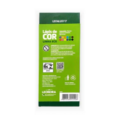 LAPIS DE COR LINHA ECO 12 CORES SEXTAVADO - LEO&LEO - comprar online