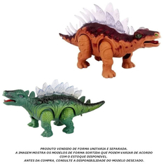 COLEÇÃO DINOSSAUROS ESTEGOSSAURO BRINQUEDO COR SORTIDA ZOOP