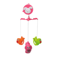 MÓBILE P/ BERÇO MUSICAL ANIMAIS AZUL OU ROSA - PAIS E FILHOS - comprar online