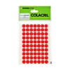 ETIQUETA REDONDA 13MM 420UNIDADES VERMELHO - COLACRIL