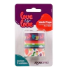 FITA ADESIVA WASHI LOVE IS LOVE ABSTRAT 3UN 15XMM3M- LEONORA
