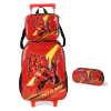 KIT MOCHILA RODINHA LANCHEIRA ESTOJO FLASH - LUXCEL