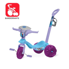 TRICICLO INFANTIL COM EMPURRADOR MOTOTICO FROZEN - BANDEIRANTE - comprar online