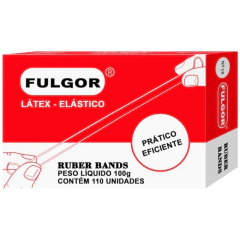 ELASTICOS LATEX N.18 PARA DINHEIRO CAIXA 100G 110UN - FULGOR - comprar online