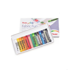 GIZ PASTEL 15 CORES SECO PARA TECIDO - PENTEL - comprar online