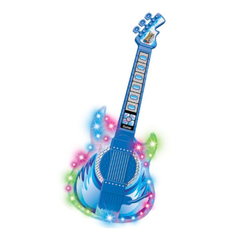 GUITARRA C/ MICROFONE PEDESTAL ROCK SHOW AZUL DM TOYS na internet