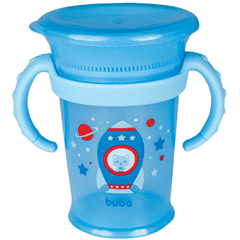 COPO DE TREINAMENTO 360 C/ ALÇA REMOVIVEL 210ML AZUL - BUBA