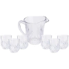 CONJUNTO IMPERIAL 7 PECAS COM JARRA DE 1,3L E 6 COPOS 320ML TRANSPARENTE - BON GOURMET