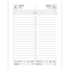 AGENDA EXECUTIVA ANUAL 2022 COSTURADA PRETA 13,8x20,6cm - comprar online