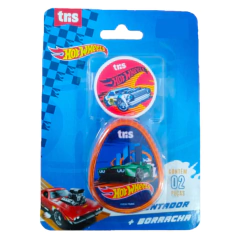 KIT APONTADOR BORRACHA HOT WHEELS - TRIS - comprar online