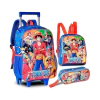 KIT MOCHILA RODINHA LANCHEIRA ESTOJO ONE PIECE - CLIO